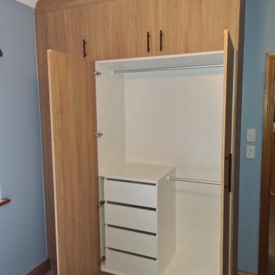 Wood look bedroom cupboard