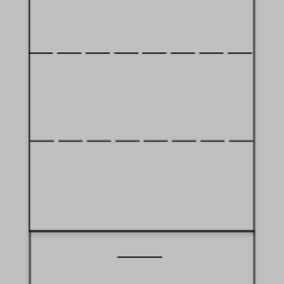 Robe Components 3 Draw Unit With Shelves 